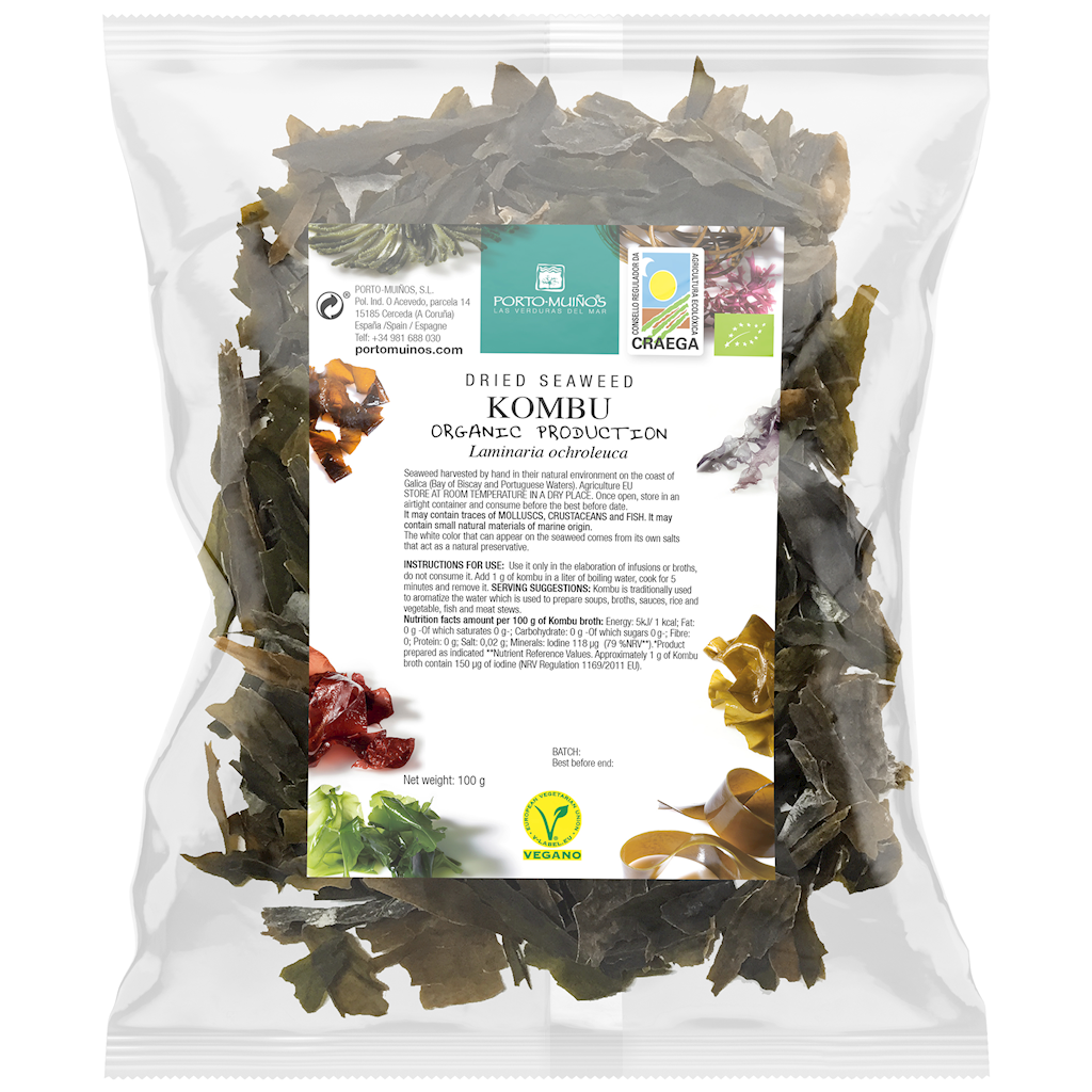Algi Morskie Suszone - Kombu BIO (2 szt x 100 g)