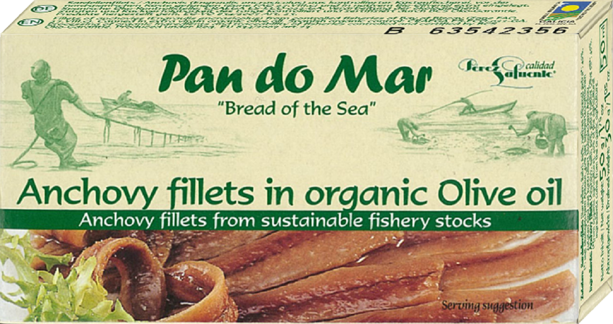 Anchois (Sardele) Filety w BIO Oliwie z Oliwek Extra Virgin 50 g () (2 szt x 30 g)