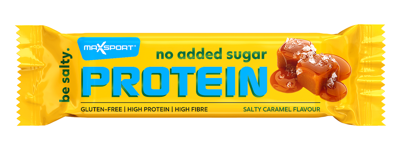 Baton Proteinowy o Smaku Słony Karmel w Czekoladzie Mlecznej Bez Dodatku Cukrów Bezglutenowy 40 g