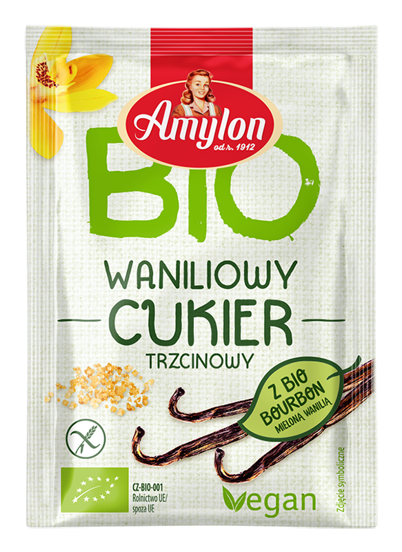 Cukier z Wanilią Bourbon Bezglutenowy BIO (40 szt x 20 g)