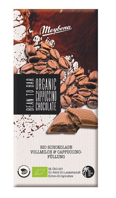 Czekolada Mleczna z Nadzieniem o Smaku Cappuccino BIO (2 szt x 100 g)