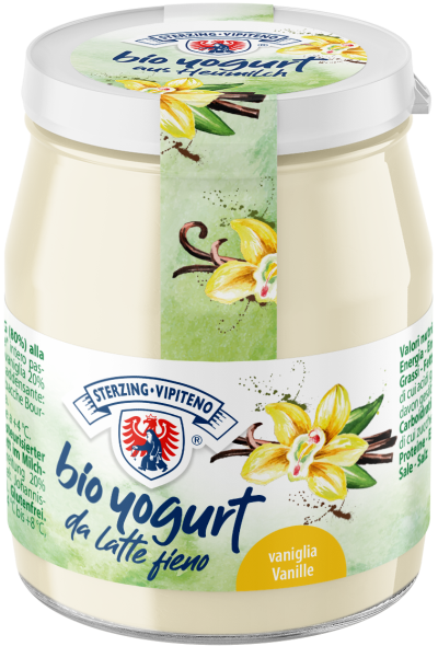 Jogurt Waniliowy z Mleka Siennego Bezglutenowy BIO (Słoik) - Sterzing (3 szt x 150 g)