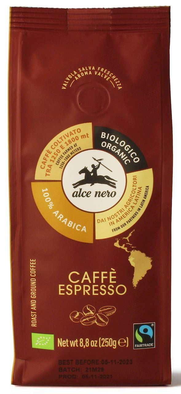 Kawa Mielona Arabica 100 % Espresso Fair Trade Górska BIO 250 g