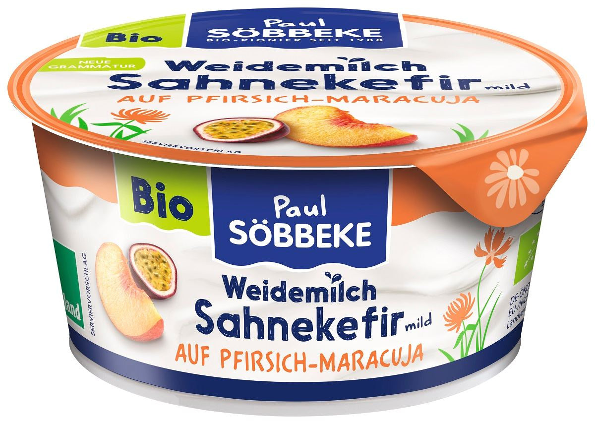 Kefir Kremowy Brzoskwinia - Marakuja BIO (3 szt x 150 g)