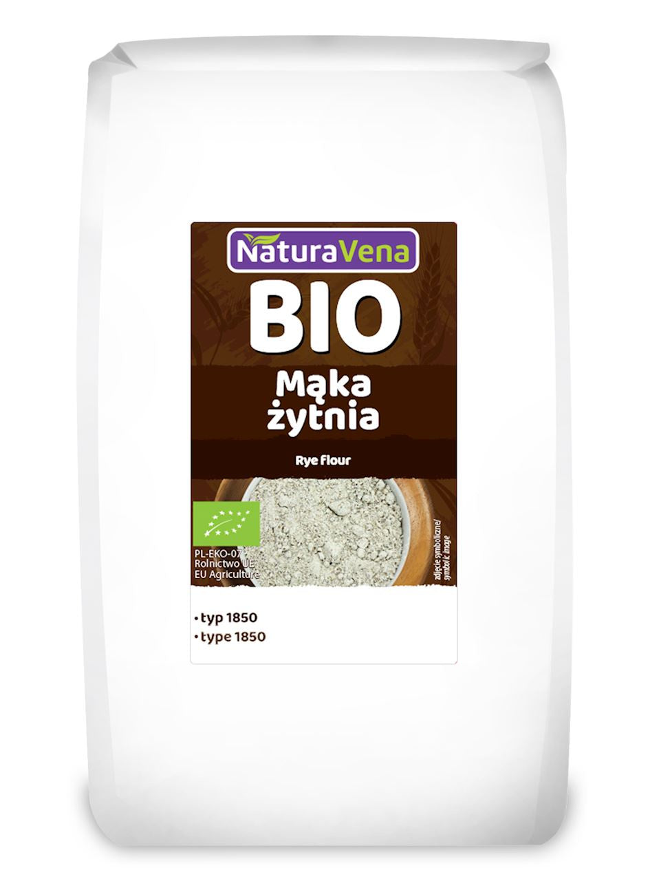 Mąka Żytnia Typ 1850 BIO (5 szt x 1 kg)