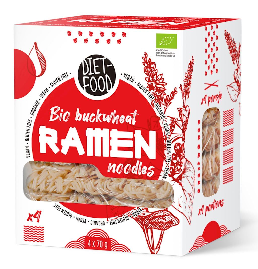Makaron (Gryczany) Ramen Bezglutenowy BIO - Diet (2 szt x 280 g)