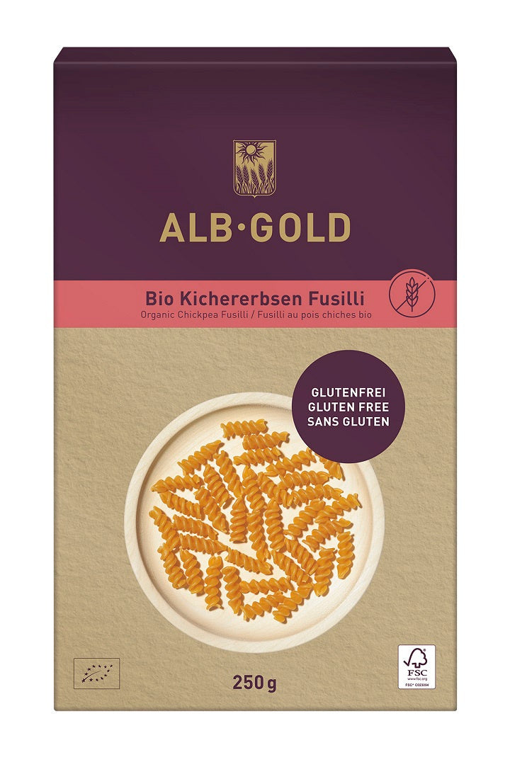 Makaron Proteinowy (Z Ciecierzycy) Świderki Bezglutenowy BIO - Alb (2 szt x 250 g)