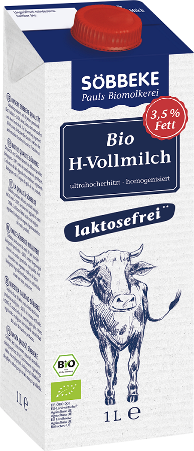 Mleko Bez Laktozy (3,5 % Tłuszczu) BIO (2 szt x 1 l)