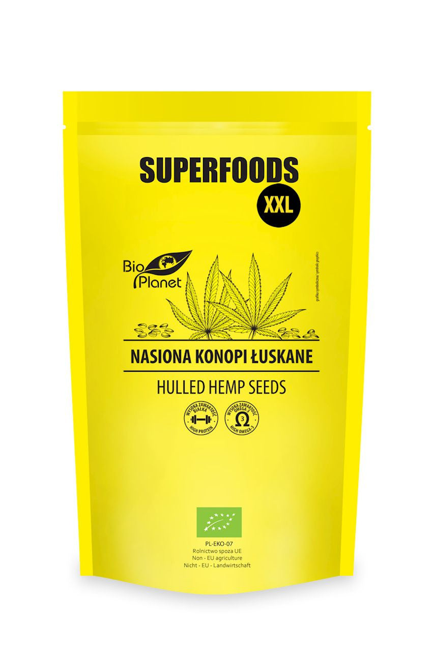 Nasiona Konopi Łuskane BIO 600 g