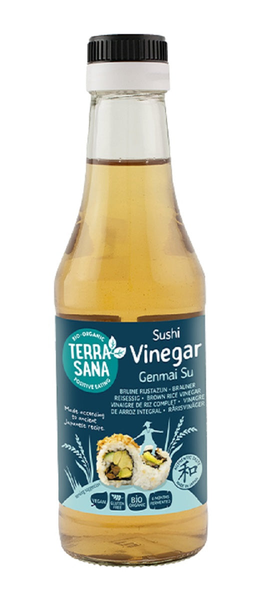 Ocet Ryżowy Do Sushi Niesłodzony Filtrowany Bezglutenowy BIO (Genmai Su Vinegar) (2 szt x 250 ml)