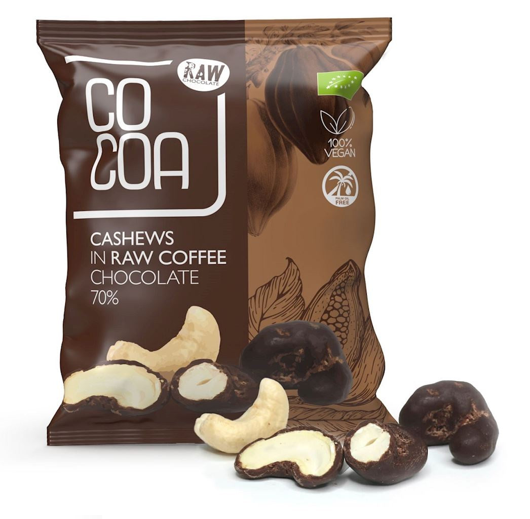 Orzechy Nerkowca w Czekoladzie Kawowej BIO (2 szt x 70 g)