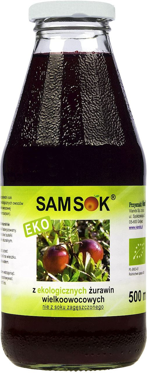Sok z Żurawiny Wielkoowocowej Nfc BIO (2 szt x 500 ml)