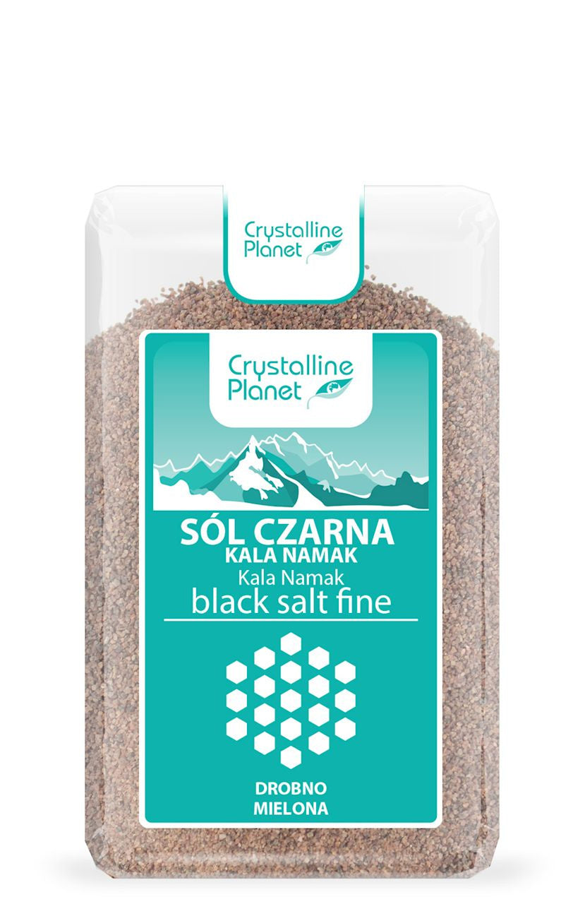 Sól Czarna Kala Namak Drobno Mielona (6 szt x 600 g)