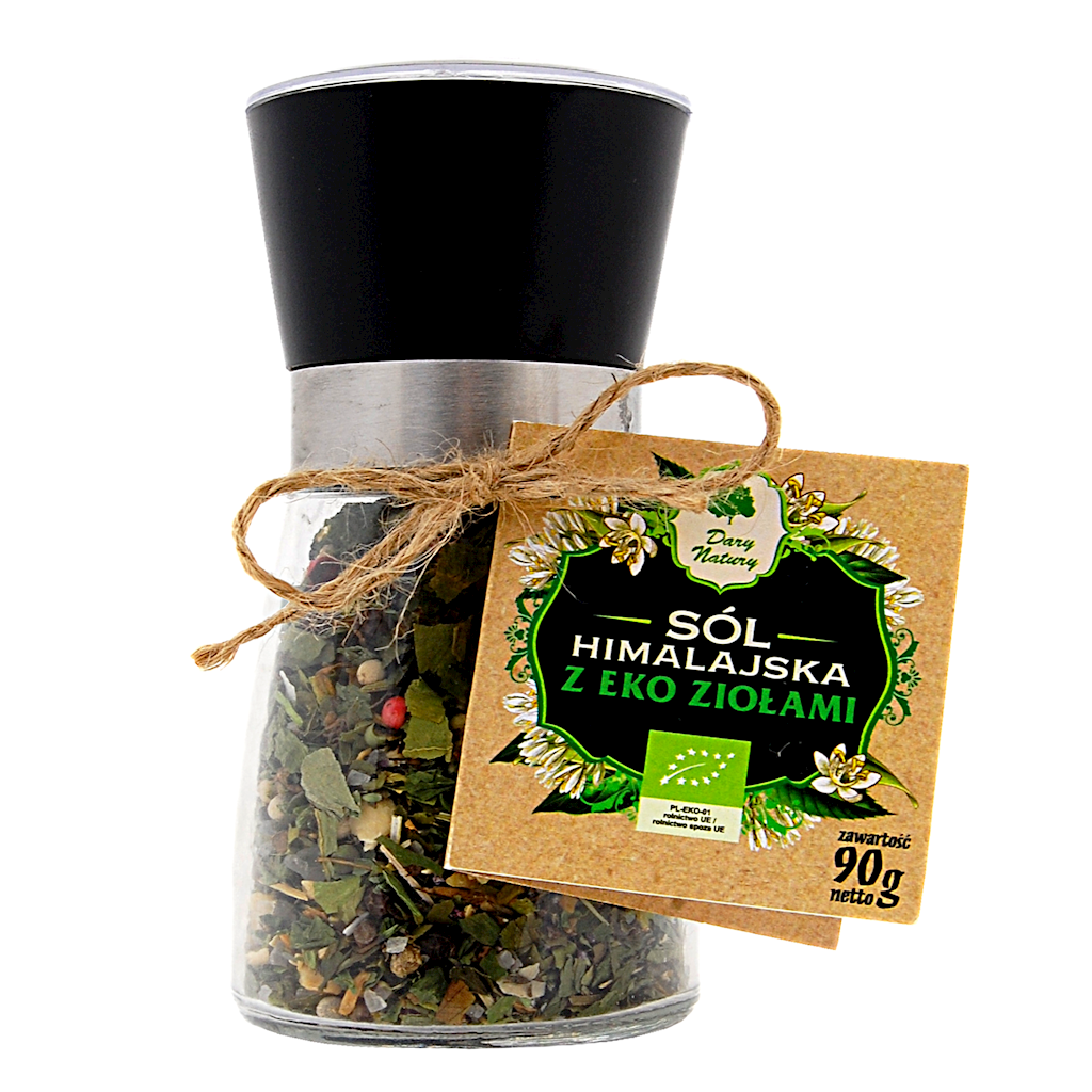 Sól Himalajska w Młynku z BIO Ziołami 90 g
