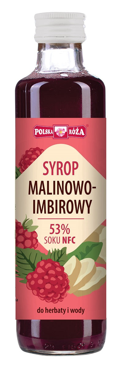 Syrop Malinowy z Imbirem Polska Róża (2 szt x 250 ml)