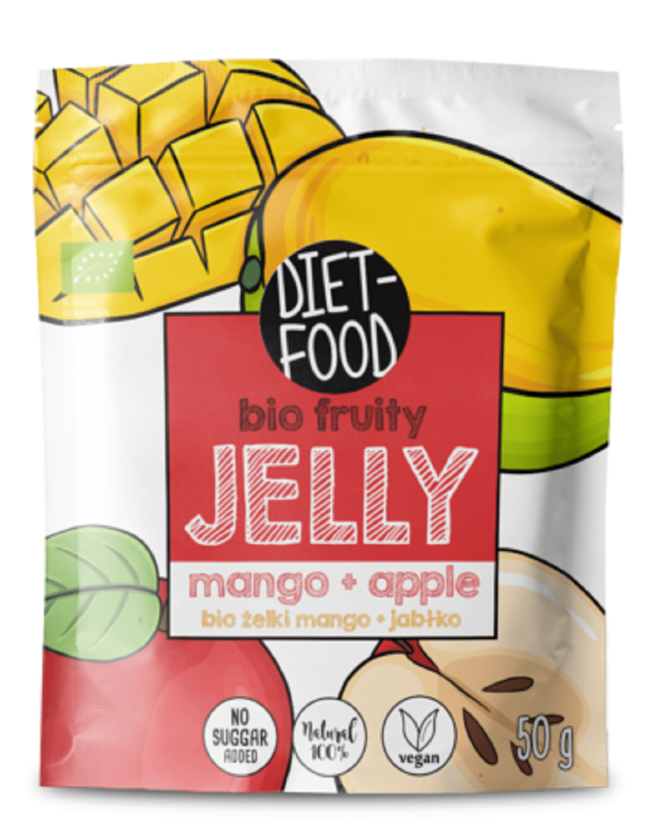 Żelki Mango - Jabłko Bez Żelatyny BIO - Diet (3 szt x 50 g)