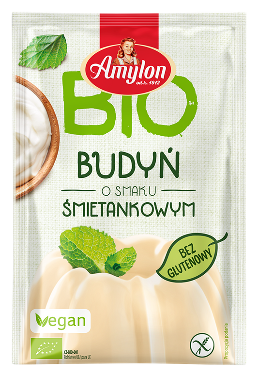 Budyń o Smaku Śmietankowym Bezglutenowy BIO (10 szt x 40 g)