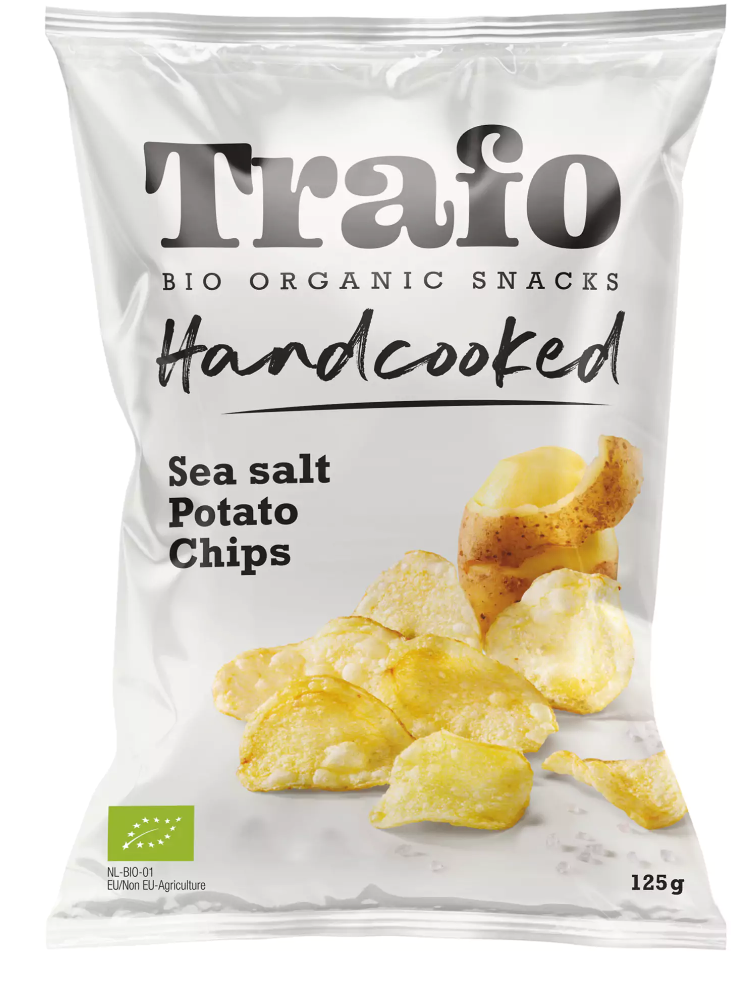 Chipsy Ziemniaczane Cienko Krojone z Solą Morską BIO (3 szt x 125 g)