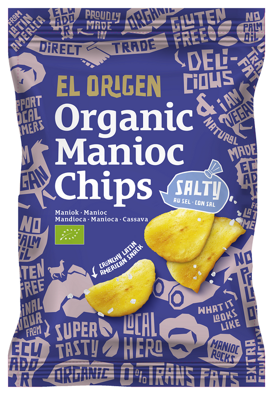 Chipsy z Manioku Solone Bezglutenowe BIO (3 szt x 60 g)