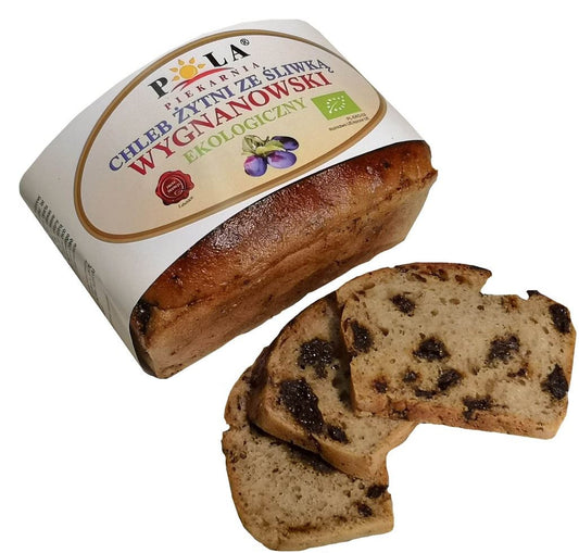Chleb Żytni Wygnanowski Ze Śliwką BIO 350 g