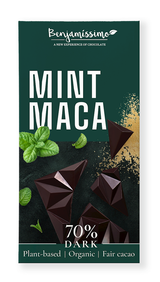 Czekolada Gorzka Maca - Mięta Bezglutenowa BIO 60 g