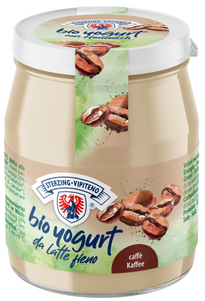 Jogurt Kawowy z Mleka Siennego Bezglutenowy BIO  (Słoik) - Sterzing (3 szt x 150 g)