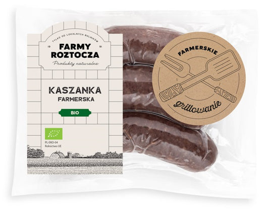 Kaszanka Na Grilla BIO (Około 0,30 kg) - Farmy Roztocza (Na Zamówienie