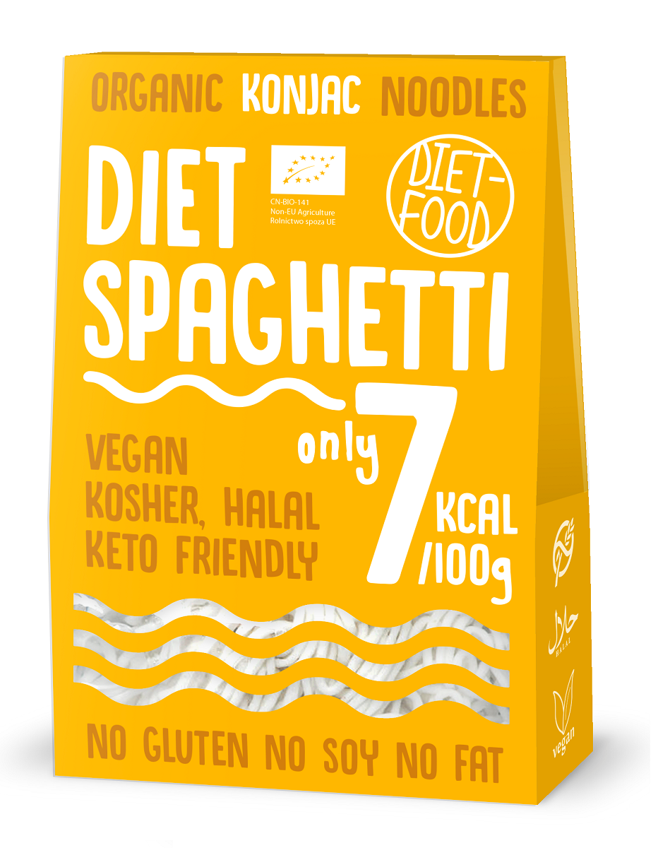 Makaron (Konjac) Spaghetti Bezglutenowy BIO 385 g () - Diet (3 szt x 300 g)
