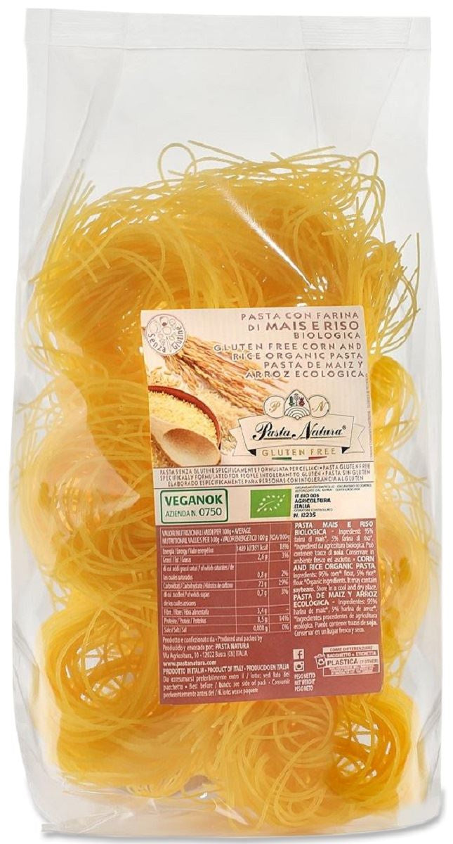 Makaron (Kukurydziano - Ryżowy) Gniazda Bezglutenowy BIO (2 szt x 250 g)