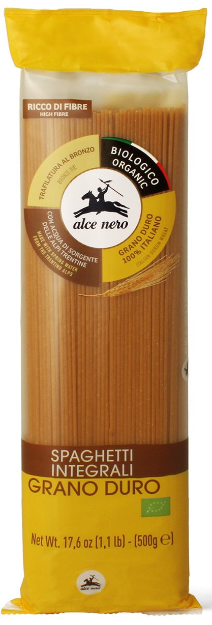 Makaron (Semolinowy Razowy) Spaghetti BIO (4 szt x 500 g)