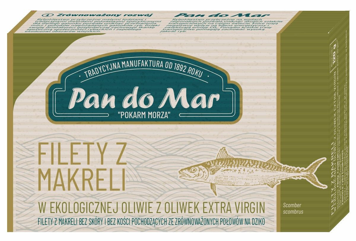 Makrela Filety w BIO Oliwie z Oliwek Extra Virgin (2 szt x 120 g)