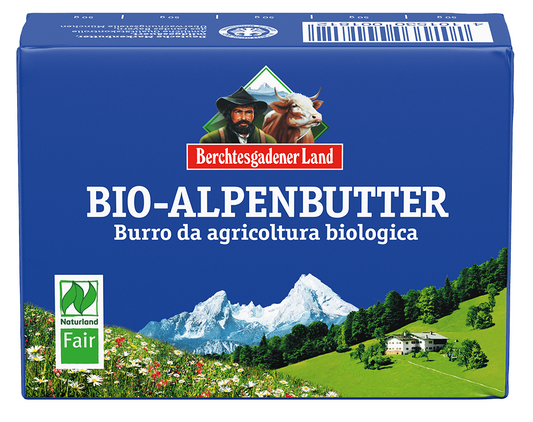 Masło Alpejskie Kostka (82 % Tłuszczu) BIO 250 g