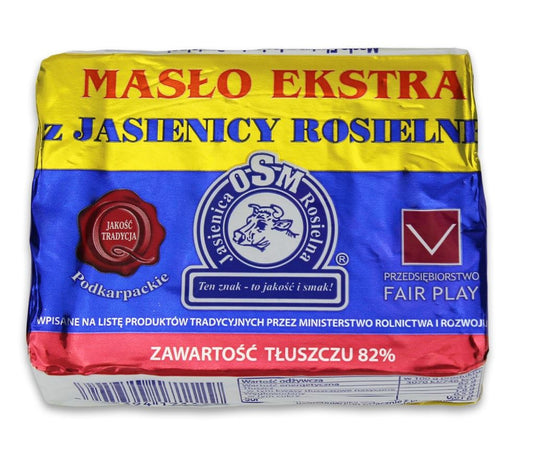 Masło Ekstra Tradycyjne Kostka (82 % Tłuszczu) (2 szt x 200 g)