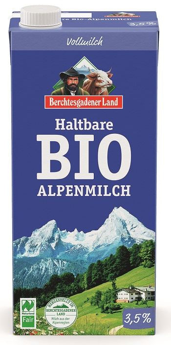 Mleko Alpejskie Uht (Min. 3,5 % Tłuszczu) BIO (2 szt x 1 l)