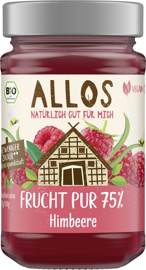 Mus Malinowy (75 % Owoców) BIO (2 szt x 250 g)