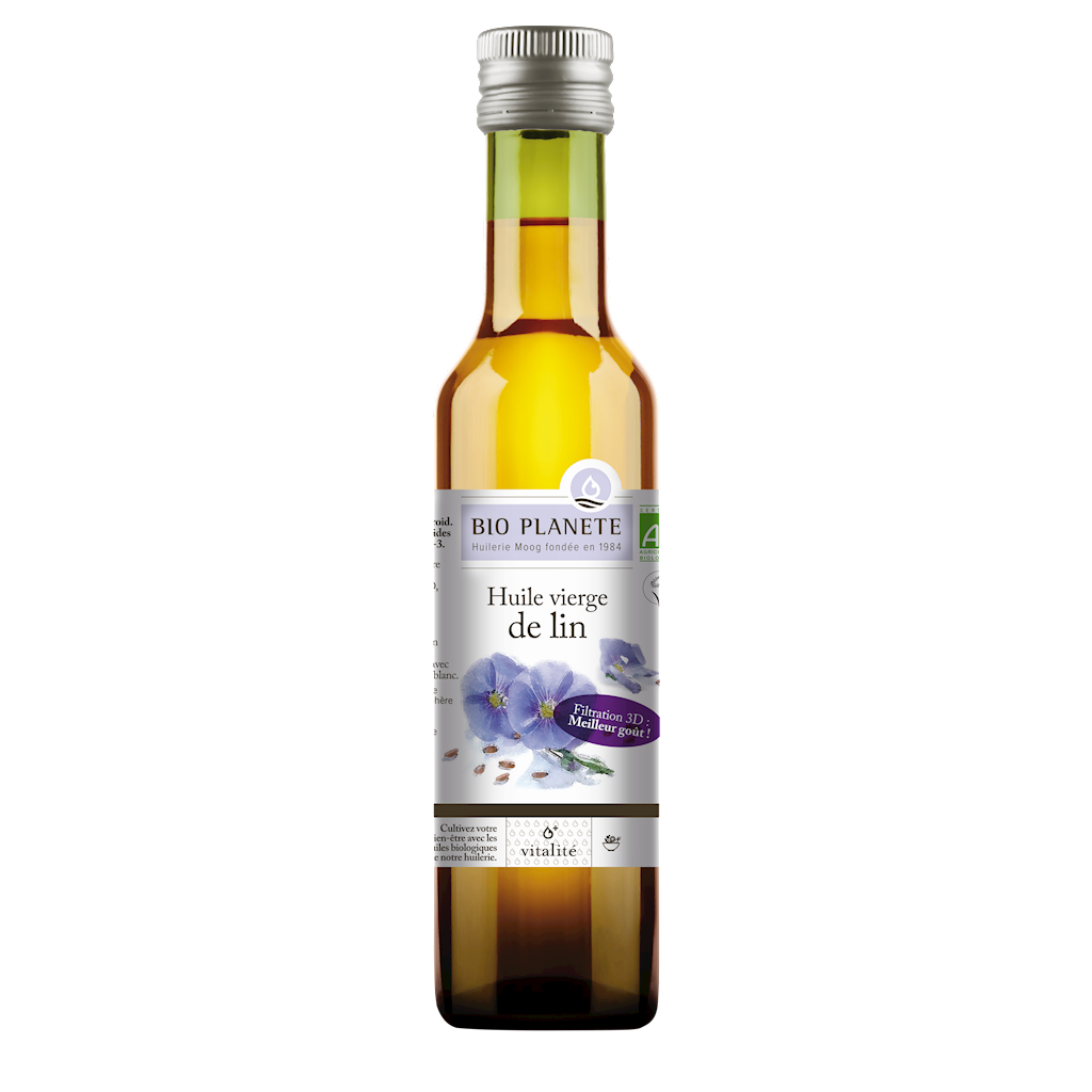 Olej Lniany Tłoczony Na Zimno BIO 250 ml