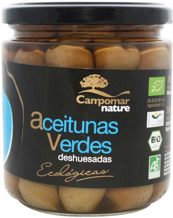 Oliwki Zielone Bez Pestek w Zalewie BIO 350 g (170 g)