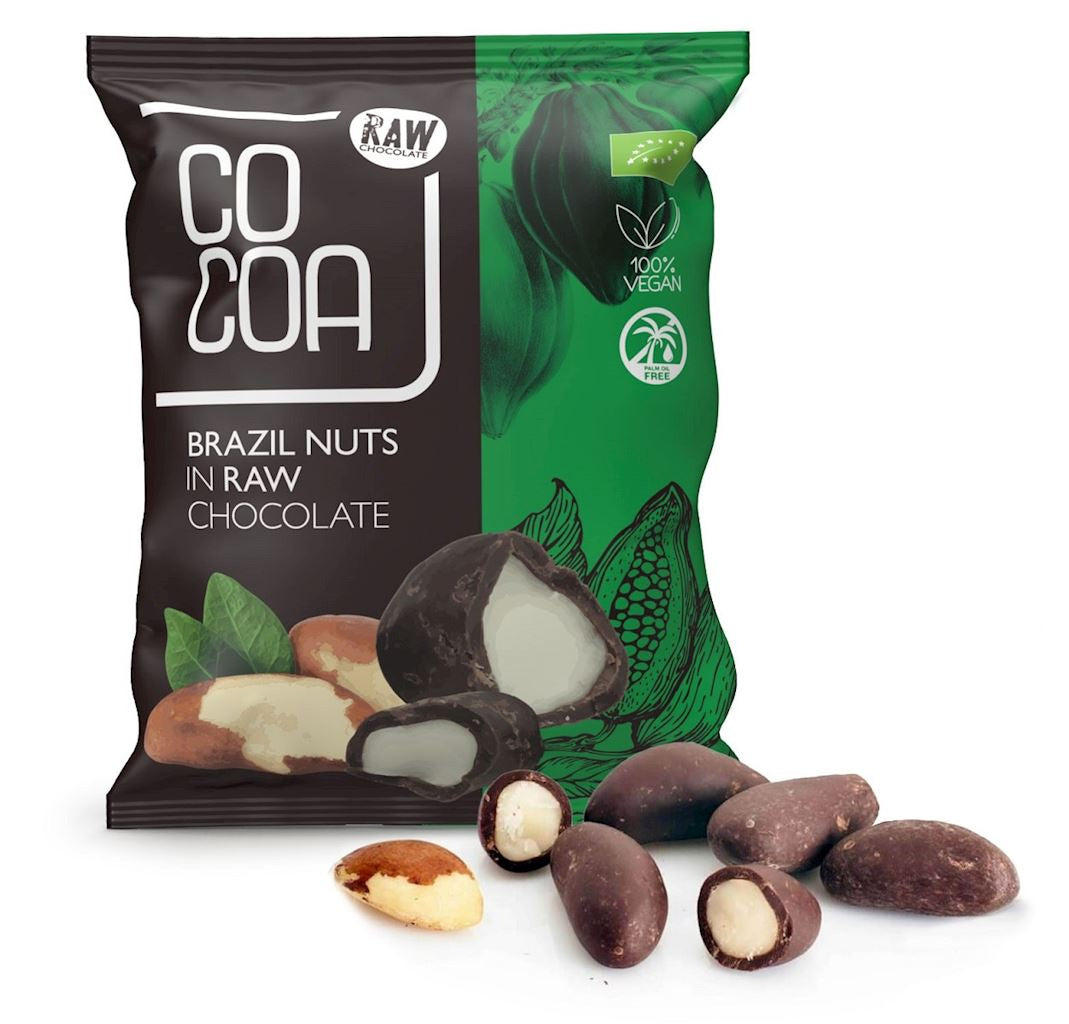 Orzechy Brazylijskie w Czekoladzie Surowej BIO (2 szt x 70 g)