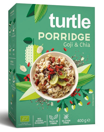 Owsianka z Jagodami Goji i Nasionami Chia Bez Dodatku Cukrów Bezglutenowa BIO 400 g