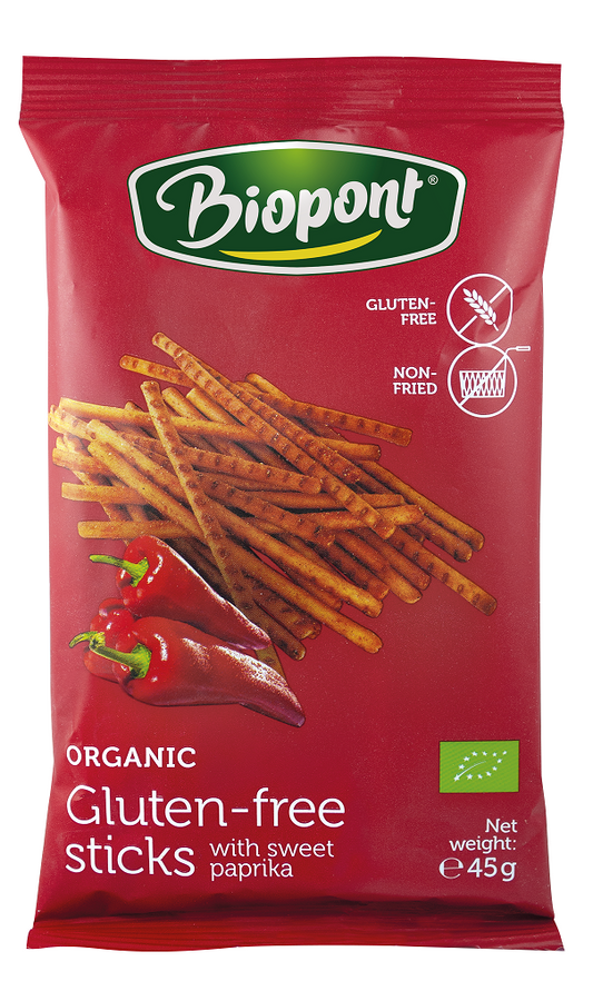 Paluszki Paprykowe Bezglutenowe BIO (5 szt x 45 g)