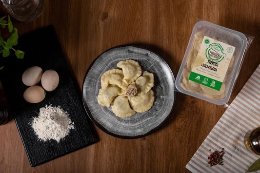 Pierożki z białą kiełbasą (1 kg)