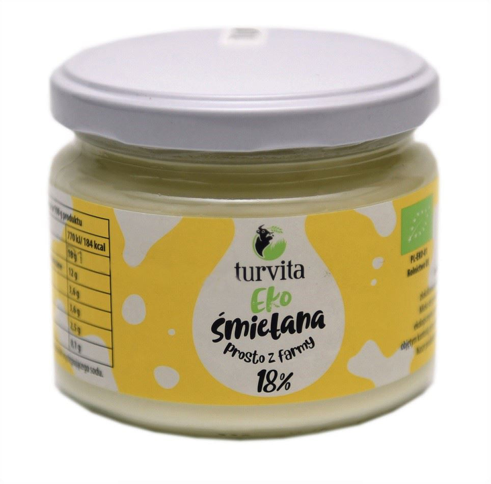 Śmietana 18 % BIO (3 szt x 250 g)