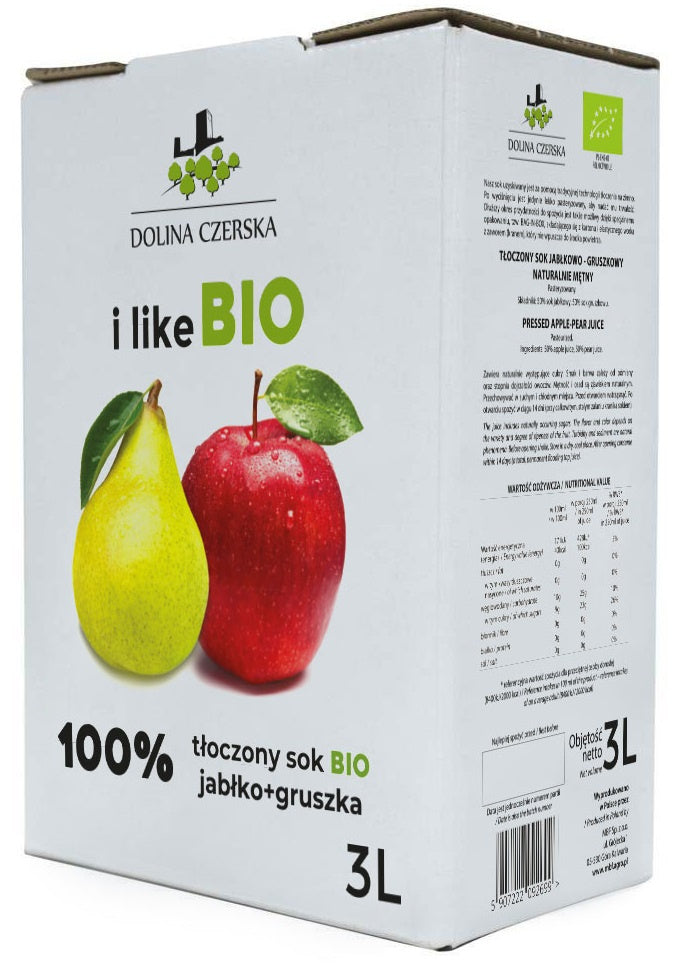 Sok Jabłkowo - Gruszkowy Nfc BIO 3 l