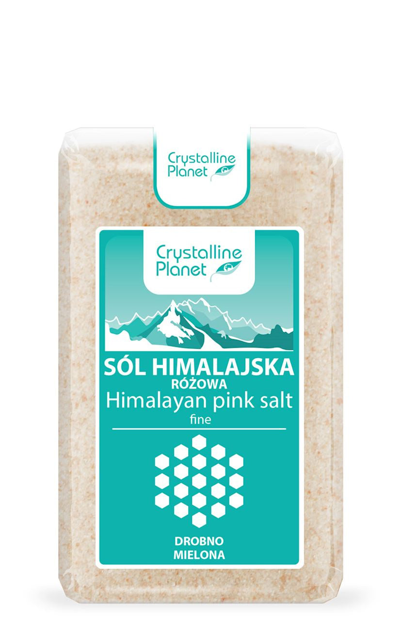 Sól Himalajska Różowa Drobno Mielona (6 szt x 600 g)