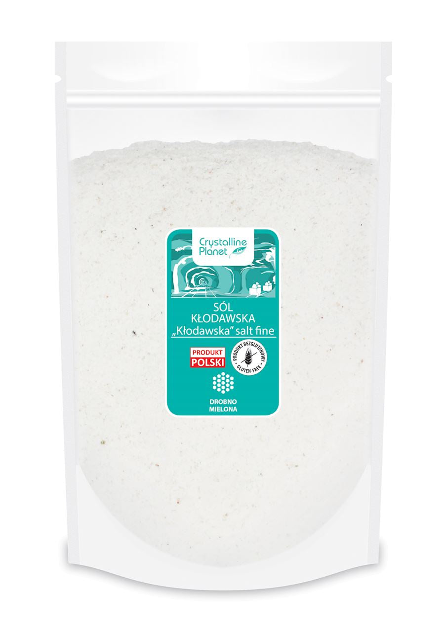 Sól Kłodawska Drobno Mielona Bezglutenowa (6 szt x 1 kg)
