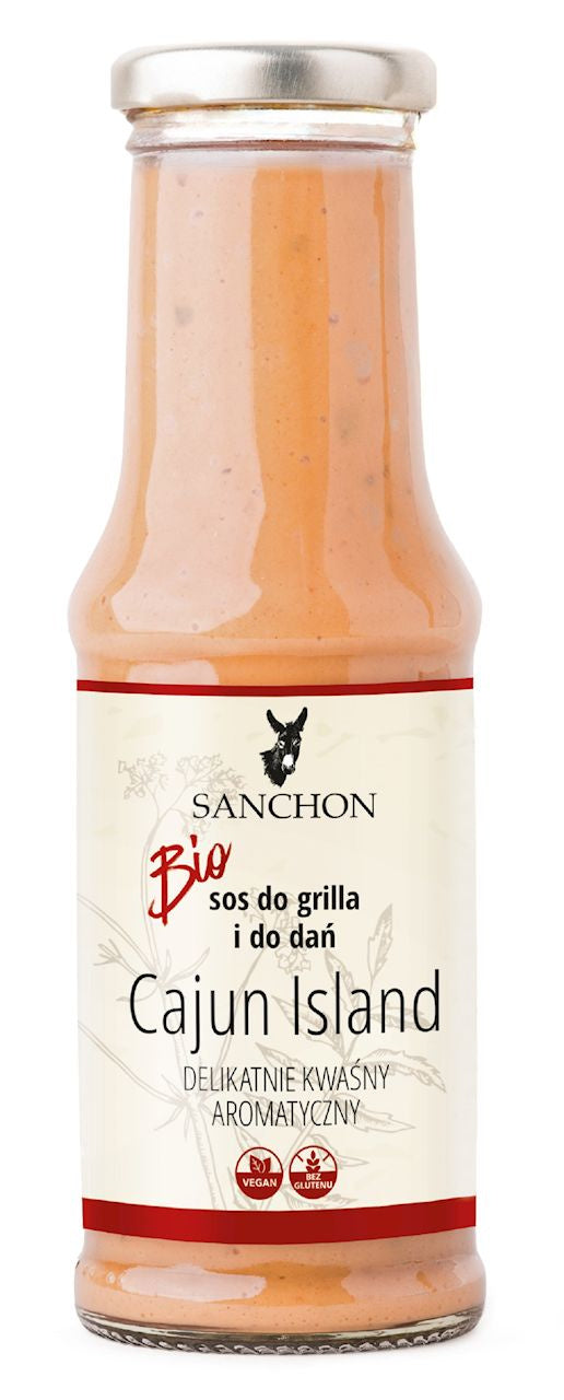 Sos Cajun Island Bezglutenowy BIO (3 szt x 210 ml)