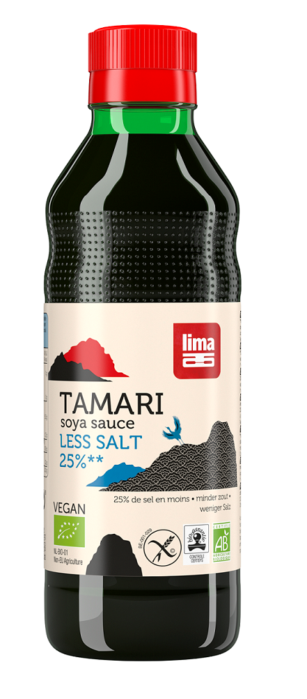 Sos Sojowy Tamari 25 % Mniej Soli Bezglutenowy BIO 250 ml
