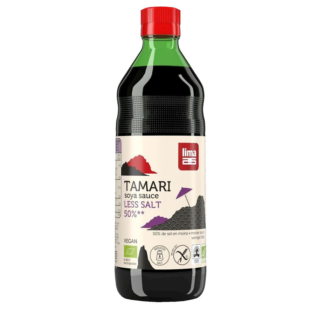 Sos Sojowy Tamari 50 % Mniej Soli Bezglutenowy BIO 250 ml