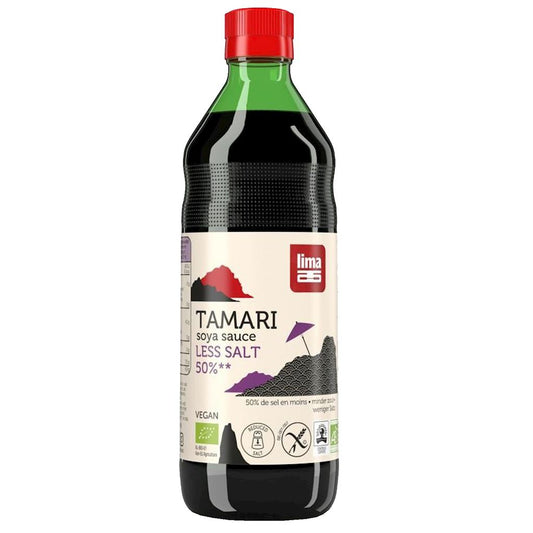Sos Sojowy Tamari 50 % Mniej Soli Bezglutenowy BIO 500 ml