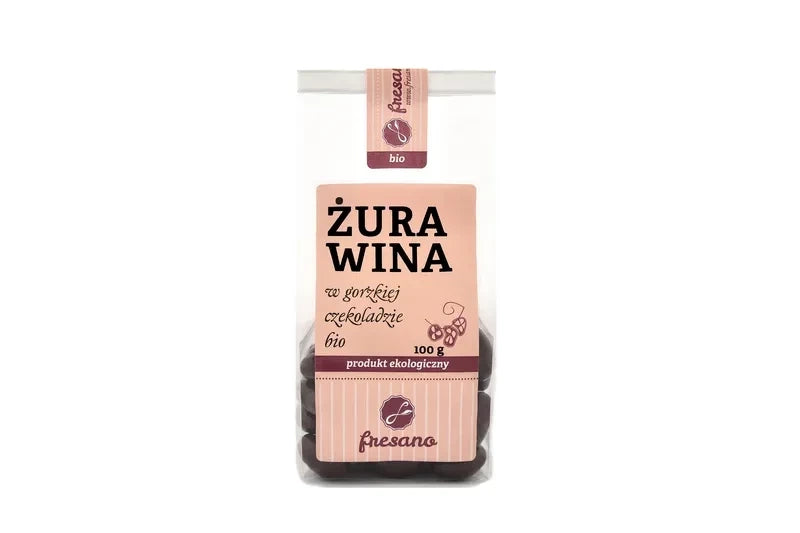 ŻURAWINA W GORZKIEJ CZEKOLADZIE BIO (100 g)